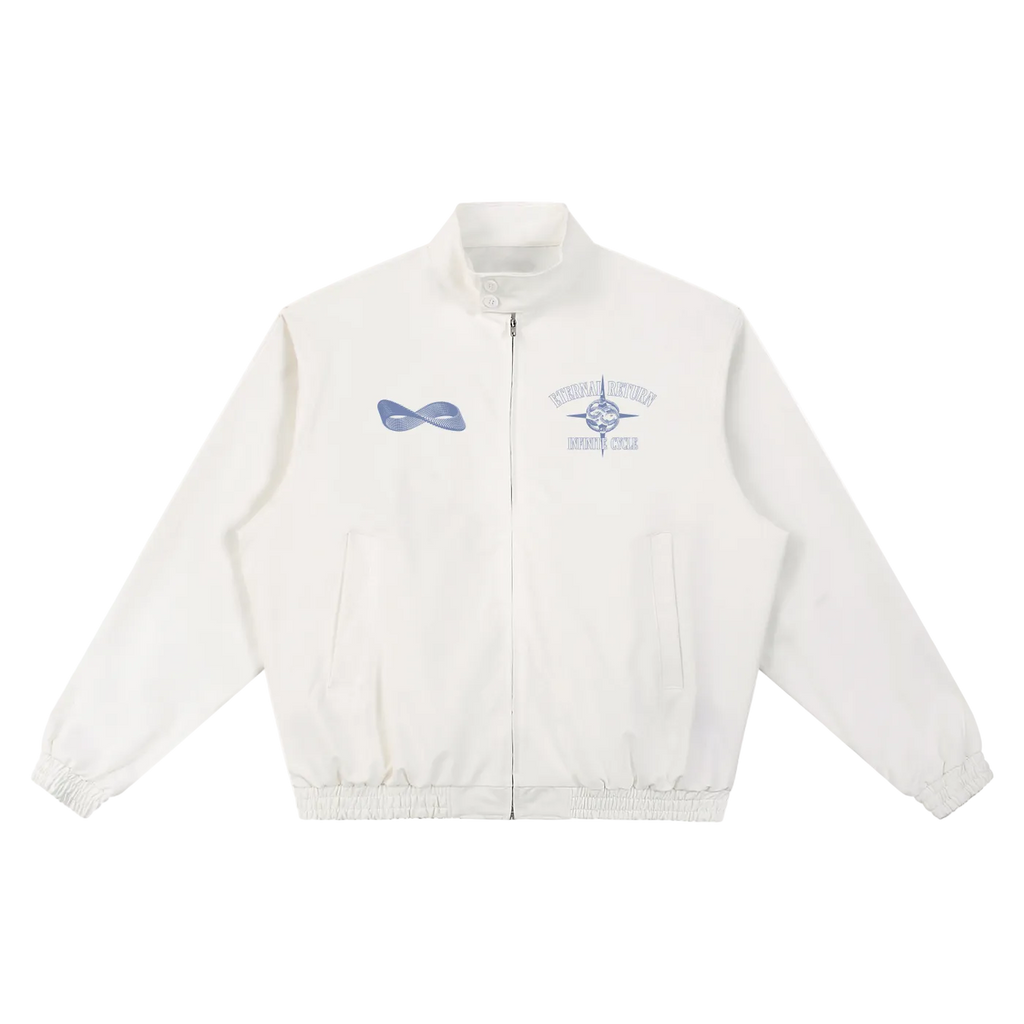 Men's Bomber Jacket - Deny Stand Collar Bomber Jacket