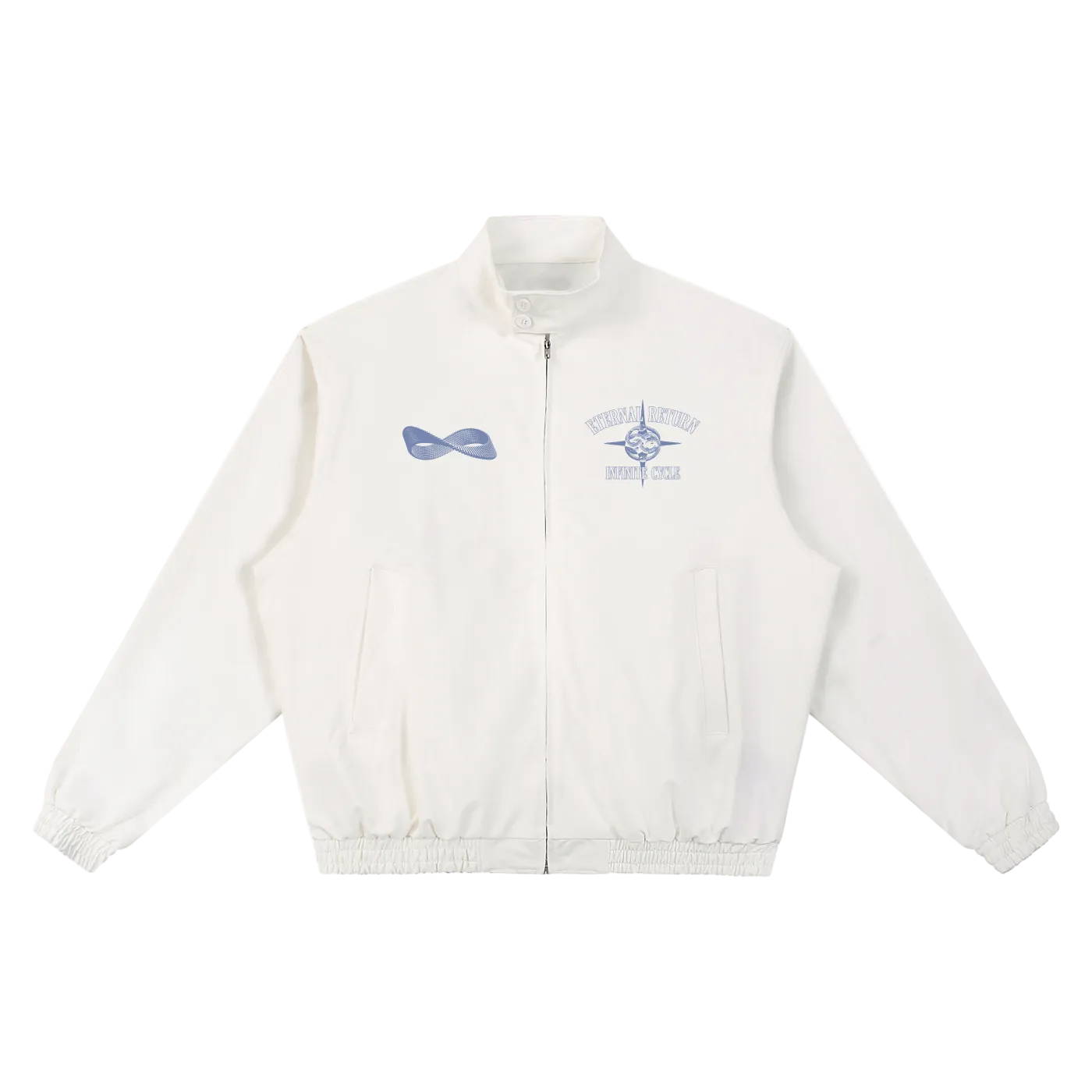 Deny Stand Collar Bomber Jacket