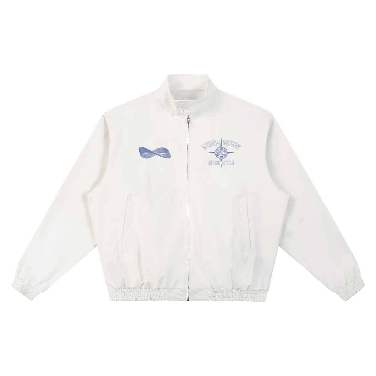 Men's Bomber Jacket - Deny Stand Collar Bomber Jacket