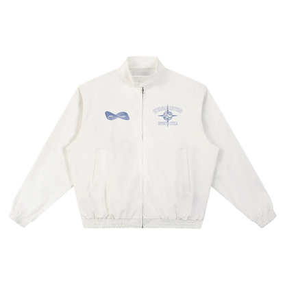 Deny Stand Collar Bomber Jacket