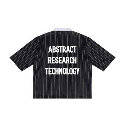 Classic Logo Pinstripe Collared Soccer Jersey