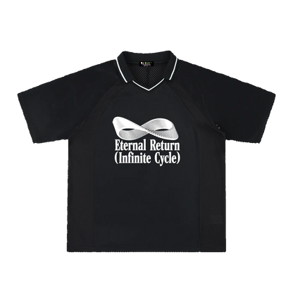 Classic Logo Striped V-Neck Jersey