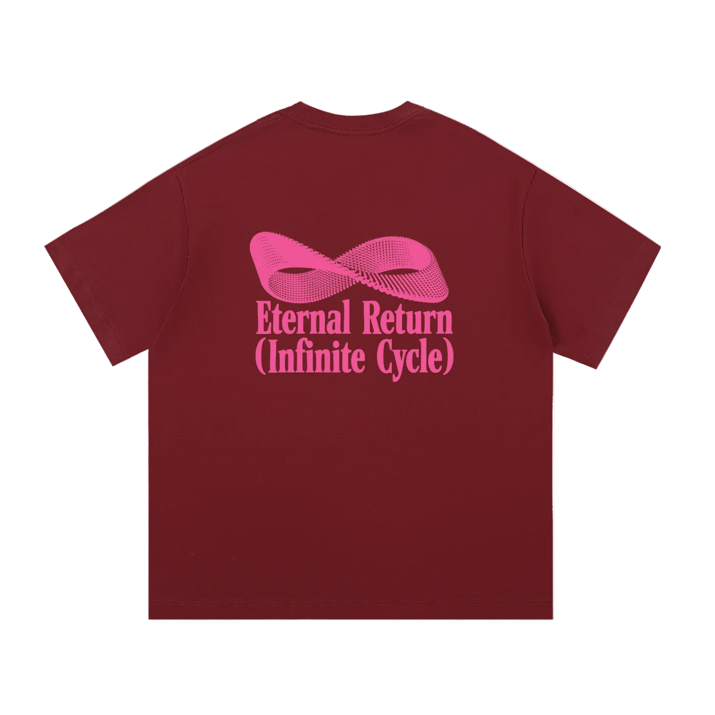 Logo Cotton Tee in Wine