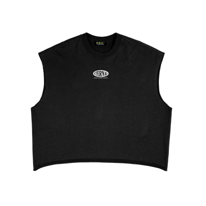 Oval Logo French Terry Boxy Tank Top