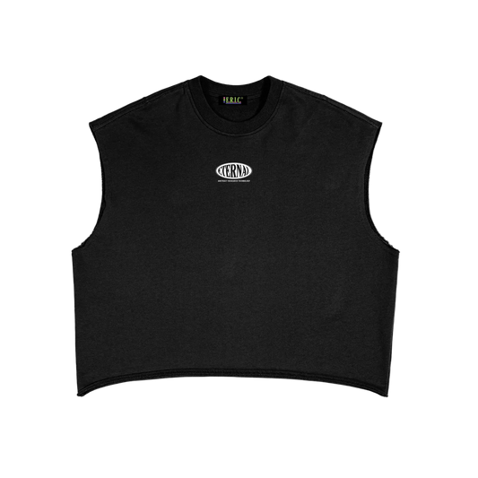 Oval Logo French Terry Boxy Tank Top