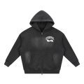 Möbius Sunfade Zip Boxy Fleece Hoodie