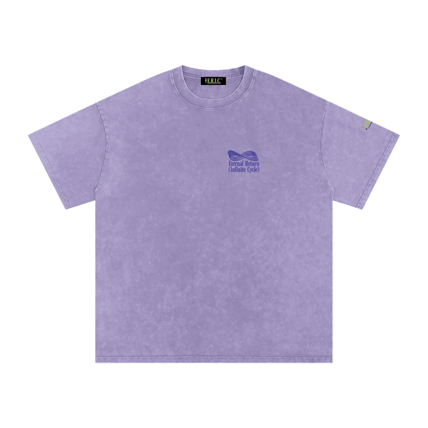 Logo Cotton Tee in Purple