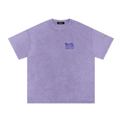 Logo Cotton Tee in Purple