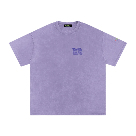Logo Cotton Tee in Purple