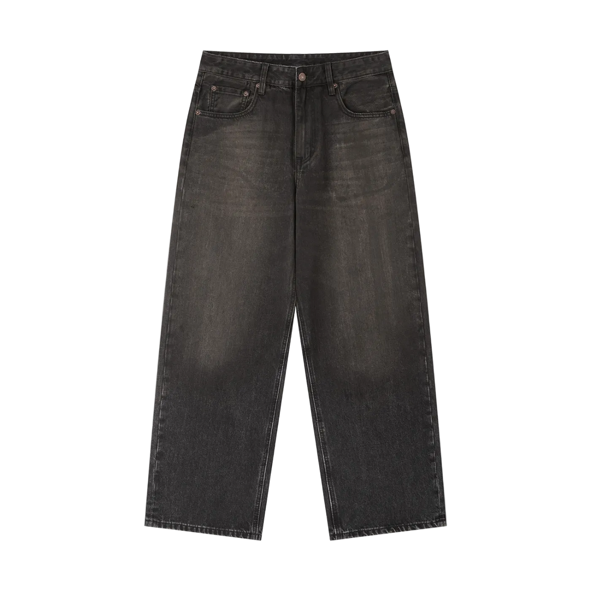 Vintage Wash Heavyweight Denim Jeans