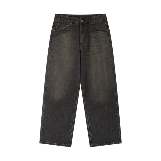 Vintage Wash Heavyweight Denim Jeans