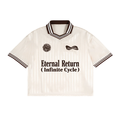 Control Contrast Stripes Polo Collar T-Shirt