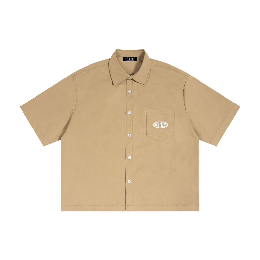Oval Logo Boxy Heavyweight Short Sleeve Shirt