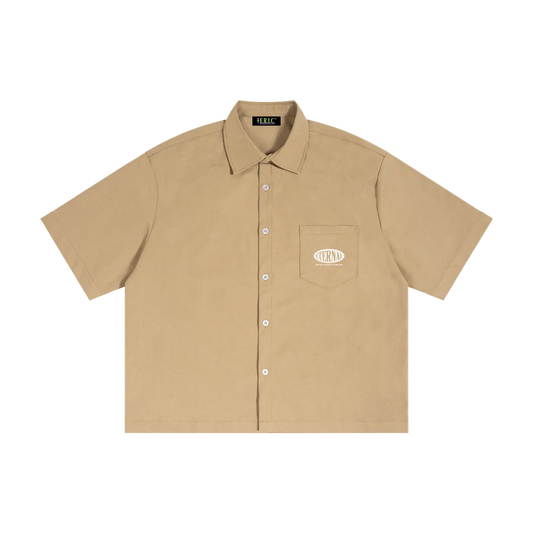 Oval Logo Boxy Heavyweight Short Sleeve Shirt