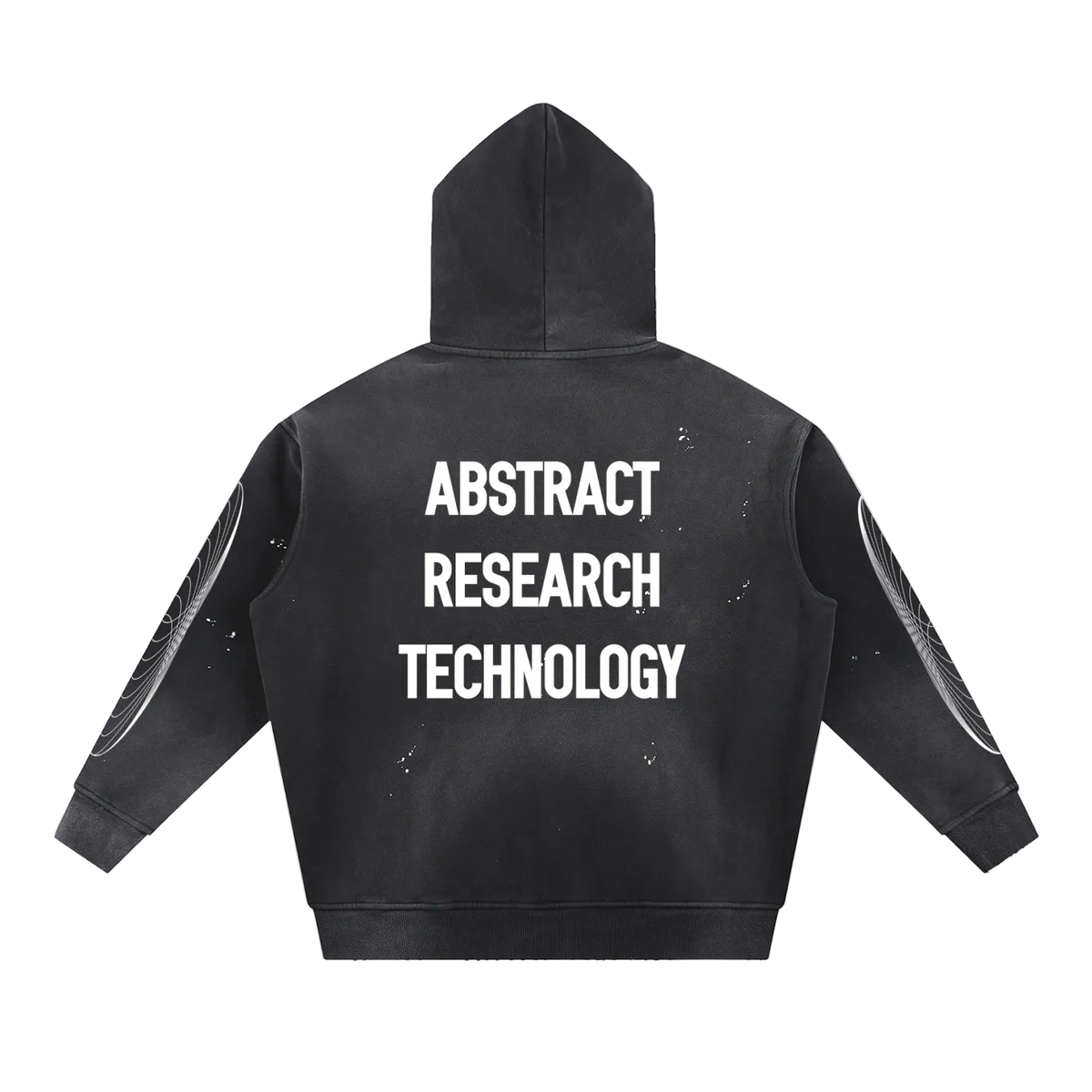 Möbius Vintage Washed Frayed Fleece Hoodie