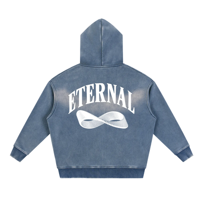 Möbius Sunfade Zip Boxy Fleece Hoodie