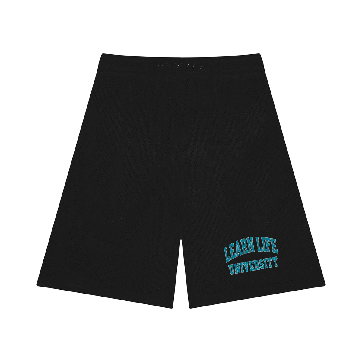 "LEARN LIFE" Mesh Basketball Shorts