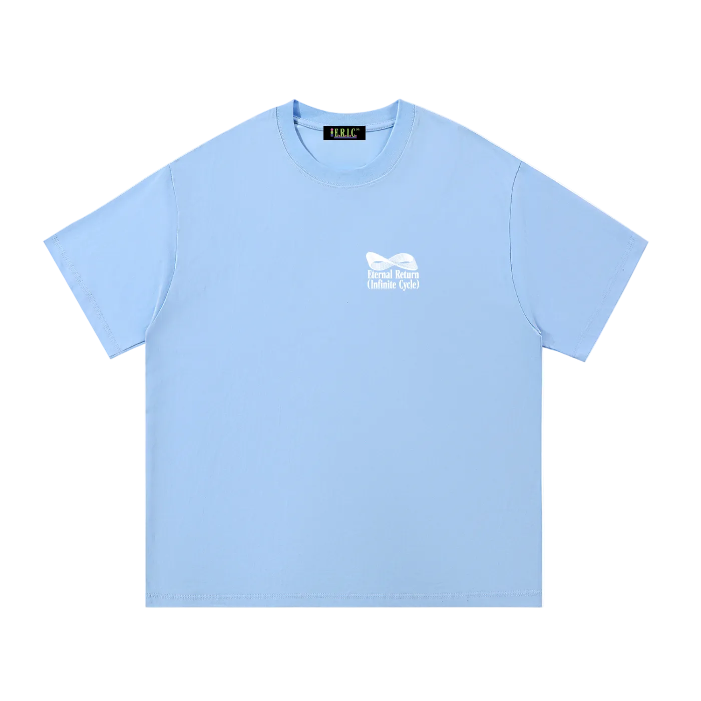 Logo Cotton Tee in Blue