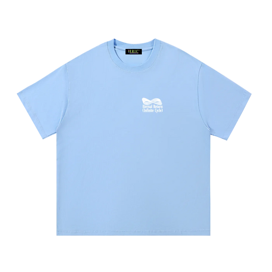 Logo Cotton Tee in Blue