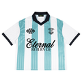 Unisex Boxy Striped Collared Soccer Jersey