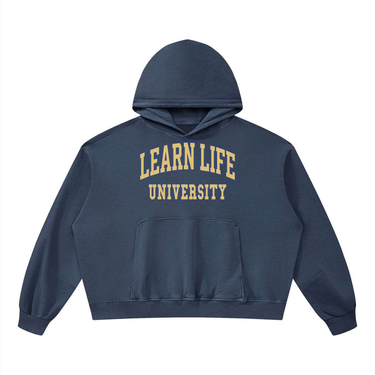 "LEARN LIFE" Vintage Washed Hoodie