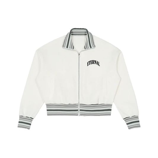ETERNAL Striped Rib Collar Zip Jacket