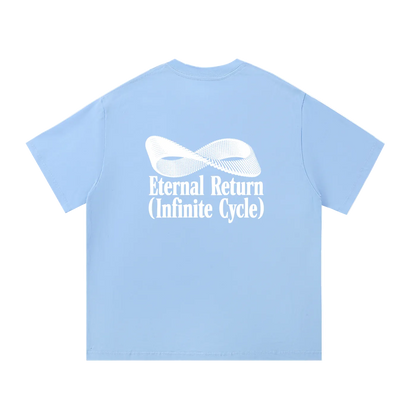 Logo Cotton Tee in Blue