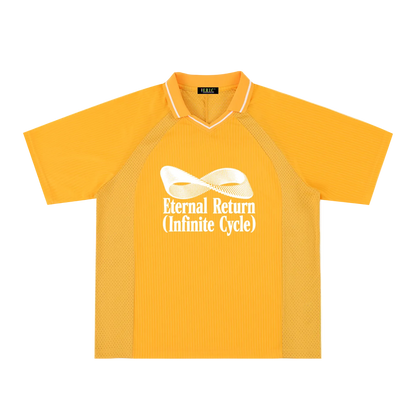 Classic Logo Striped V-Neck Jersey