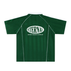 Oval Logo Shadow Stripe Collared Soccer Jersey