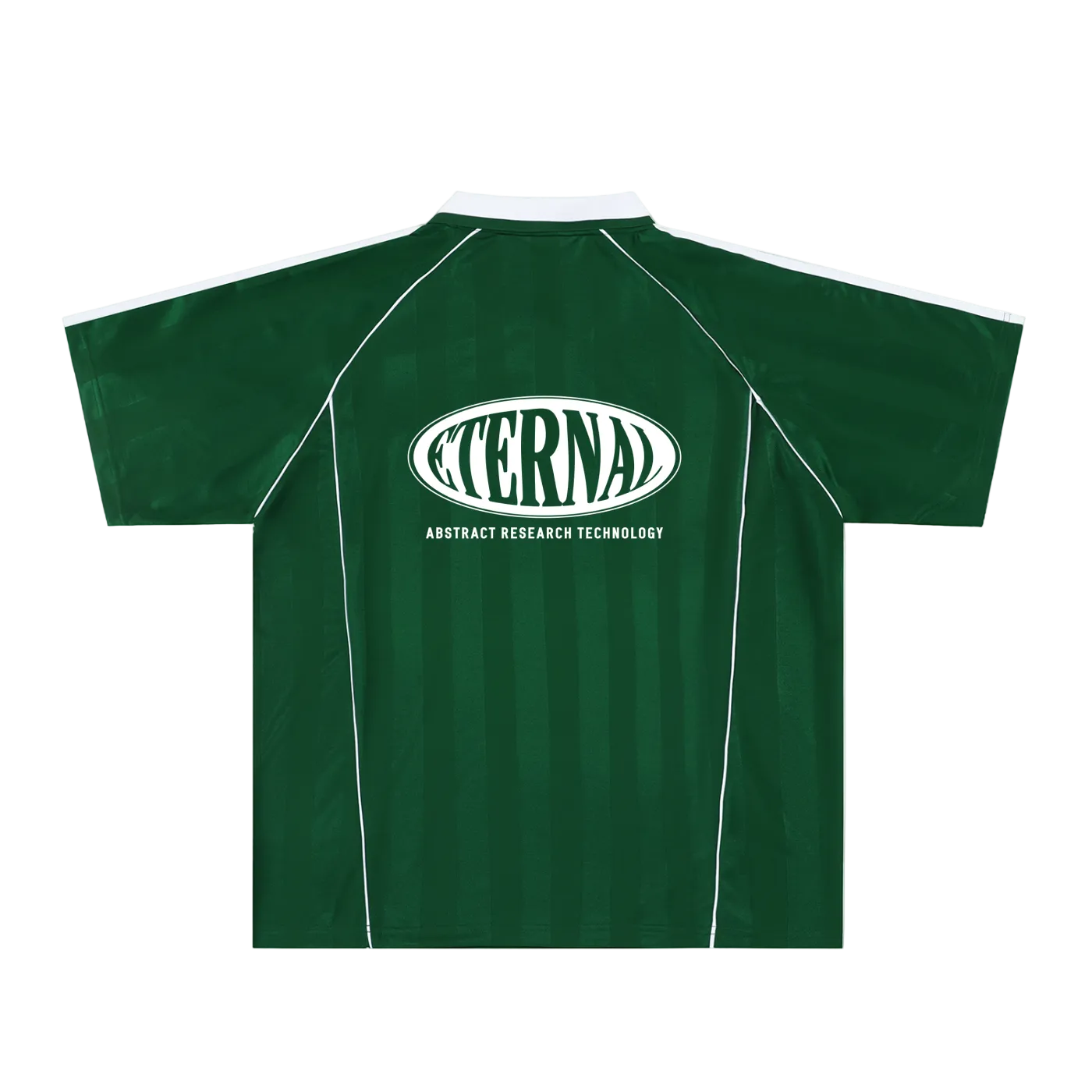 Oval Logo Shadow Stripe Collared Soccer Jersey