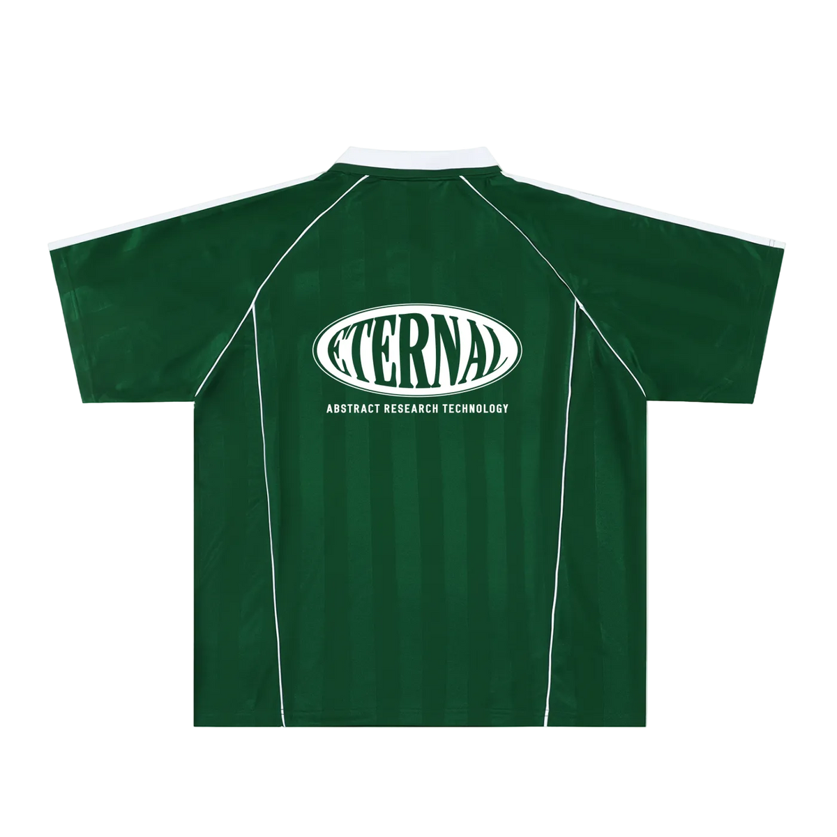 Oval Logo Shadow Stripe Collared Soccer Jersey