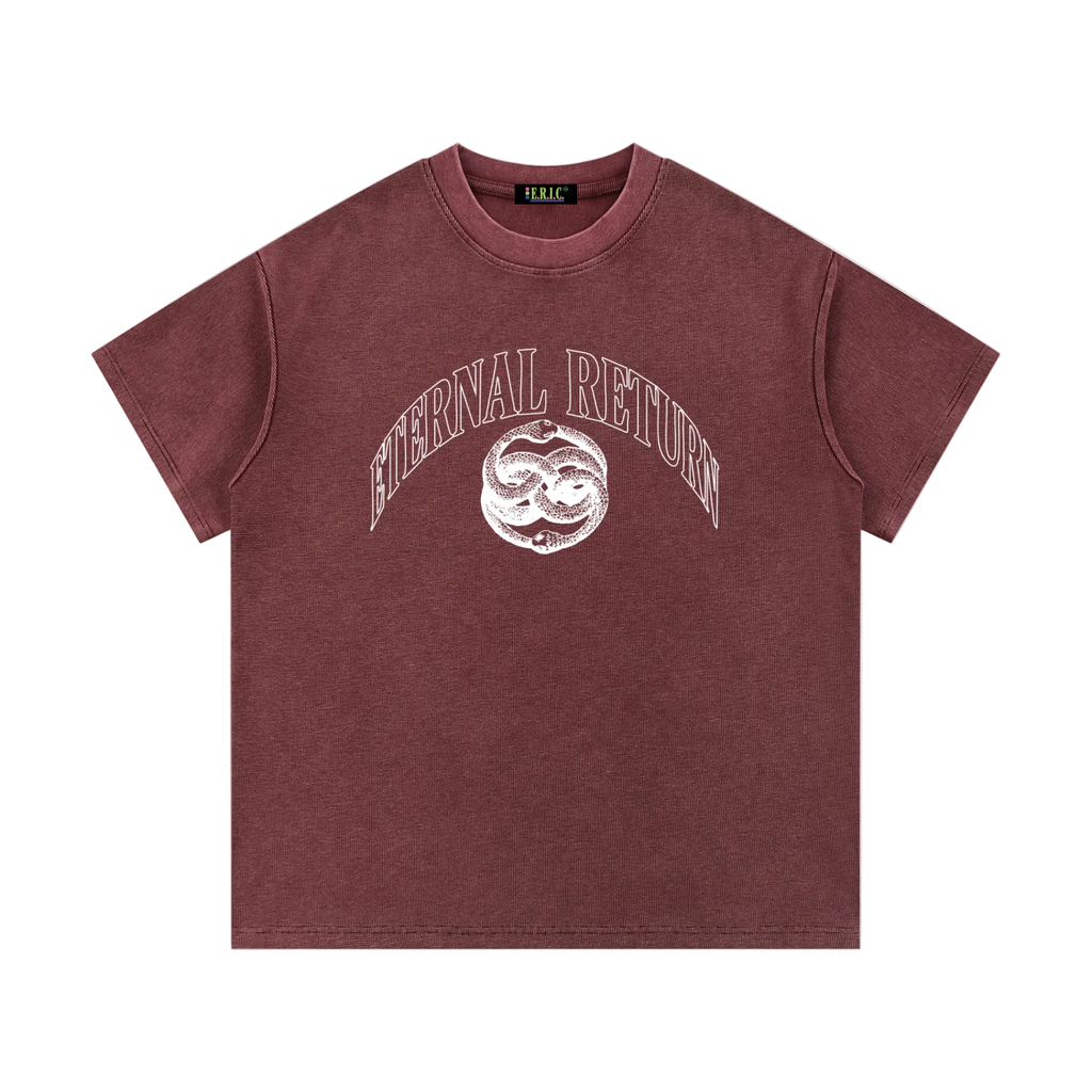 Serpent Mineral Wash Waffle Knit Tee