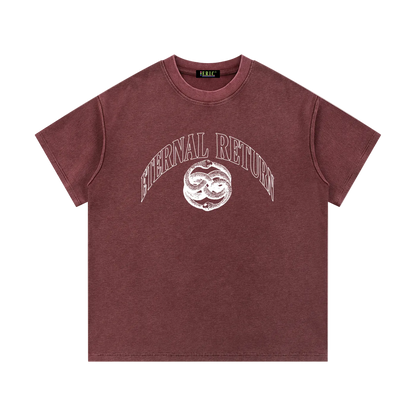 Serpent Mineral Wash Waffle Knit Tee