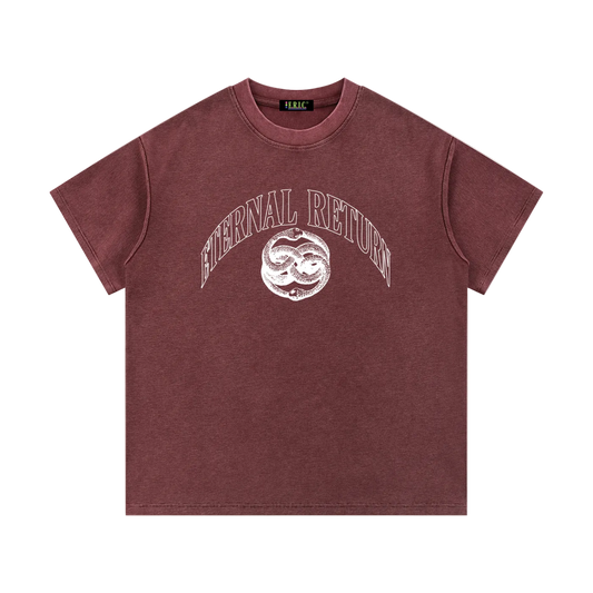 Serpent Mineral Wash Waffle Knit Tee