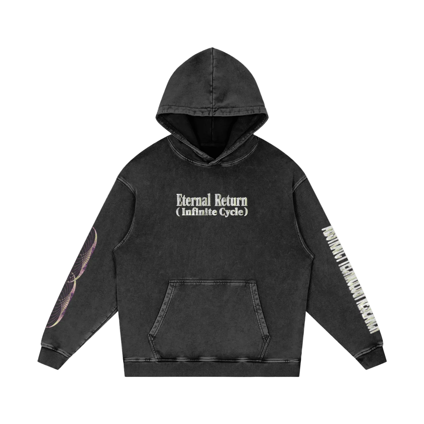 Forever Snow Washed Loose Cotton Hoodie