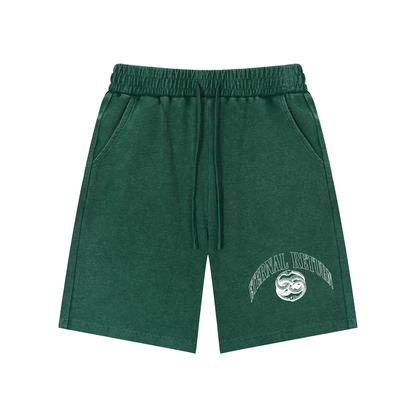 Serpent Mineral Wash Waffle Knit Shorts