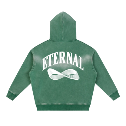Möbius Sunfade Zip Boxy Fleece Hoodie