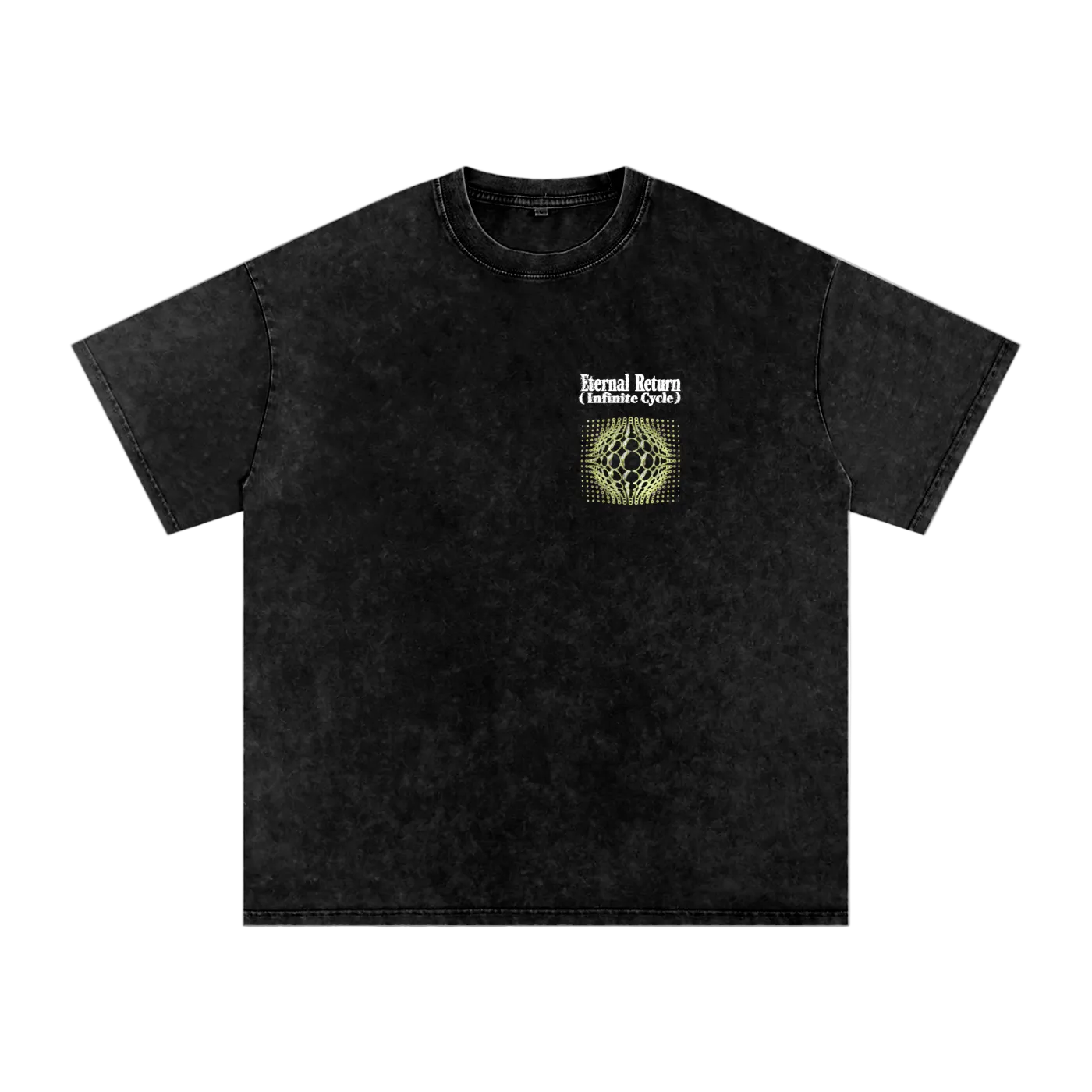 Peace Snow Washed Oversized Cotton T-Shirt