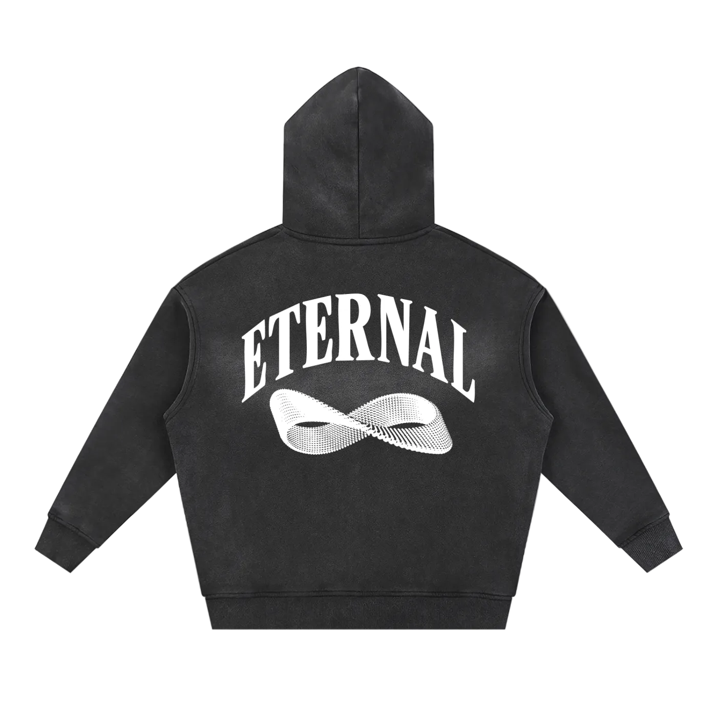 Möbius Sunfade Zip Boxy Fleece Hoodie