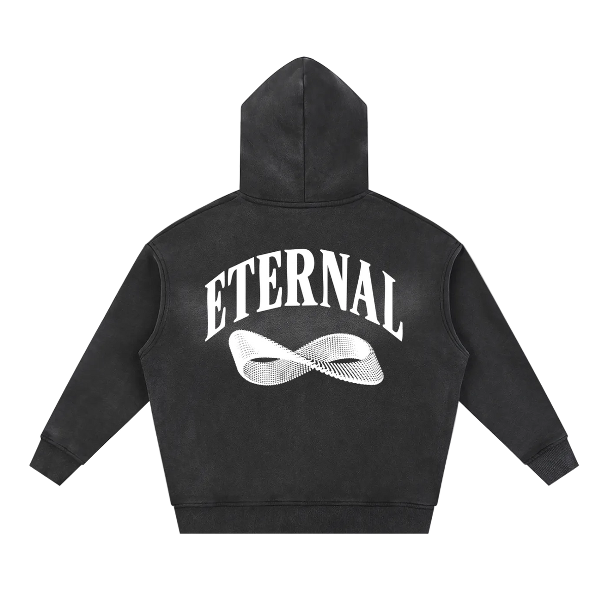 Möbius Sunfade Zip Boxy Fleece Hoodie