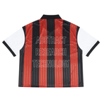 Unisex Boxy Striped Collared Soccer Jersey