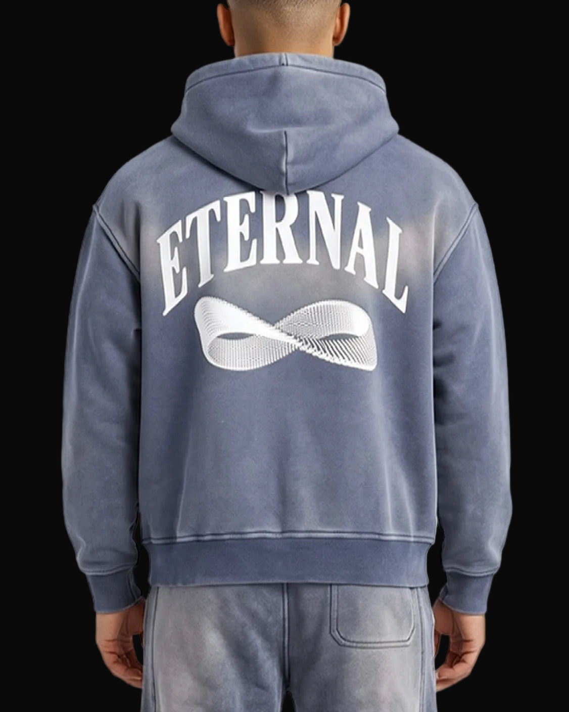 Möbius Sunfade Zip Boxy Fleece Hoodie