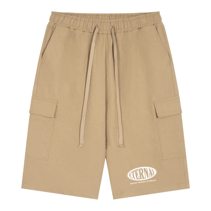 Oval Logo Drawstring Cargo Shorts