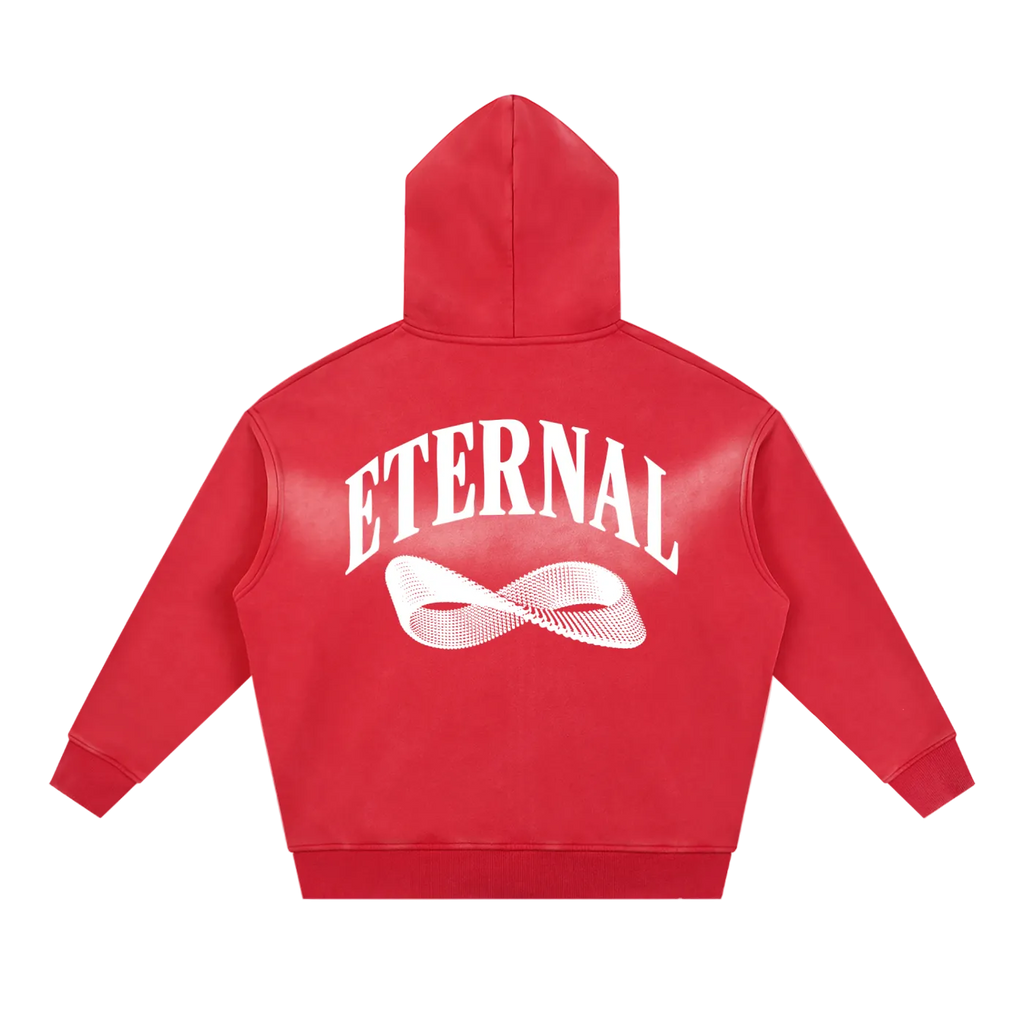 Möbius Sunfade Zip Boxy Fleece Hoodie