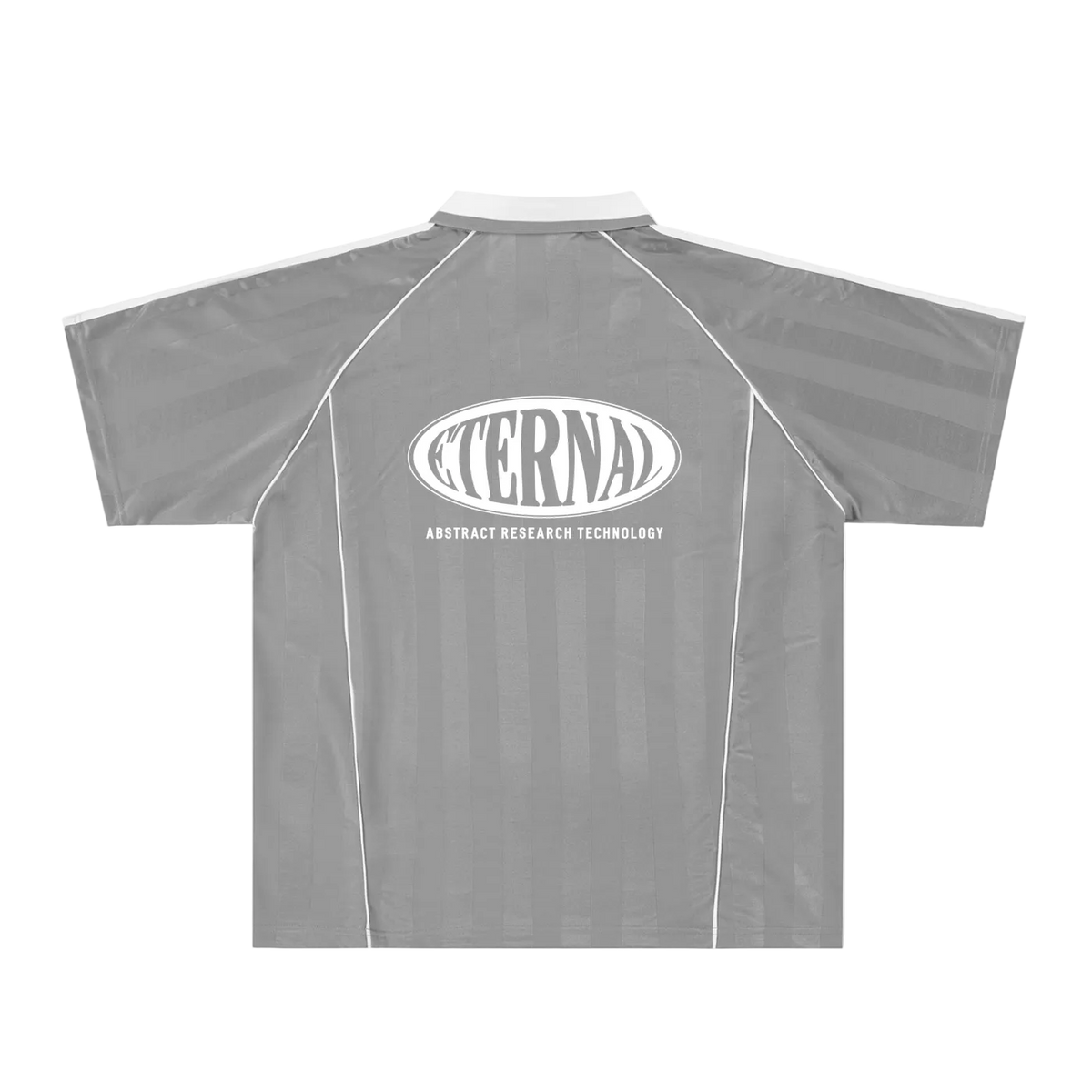 Oval Logo Shadow Stripe Collared Soccer Jersey