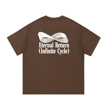 Logo Cotton Tee in Chocolate