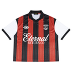 Unisex Boxy Striped Collared Soccer Jersey