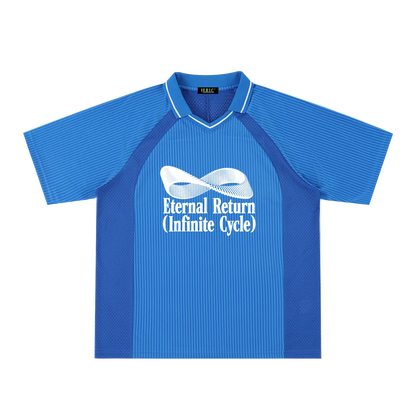Classic Logo Striped V-Neck Jersey