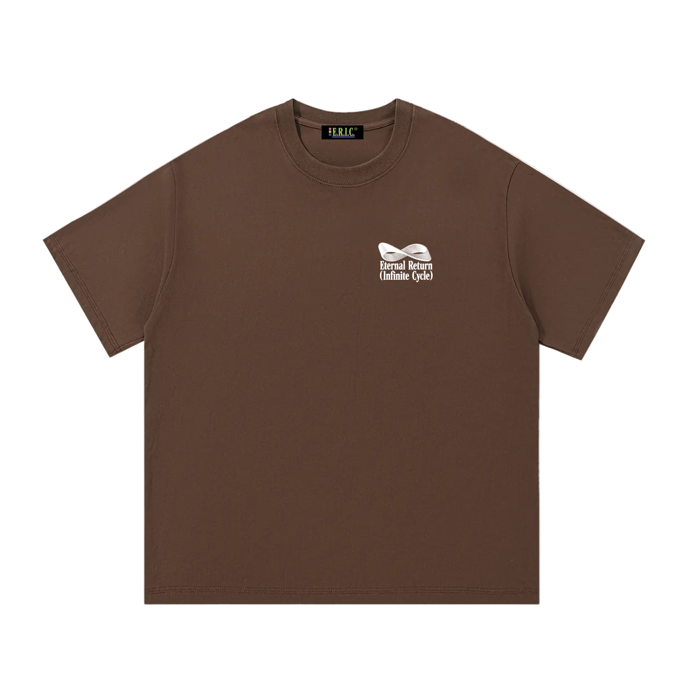 Logo Cotton Tee in Chocolate