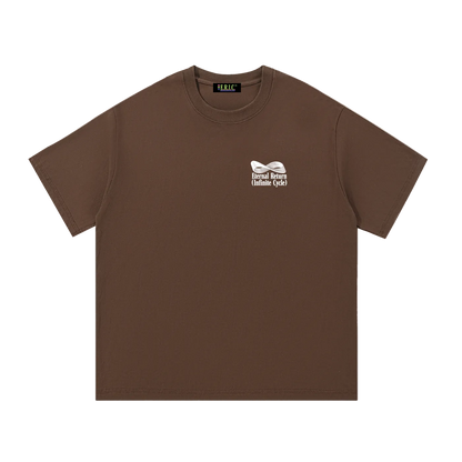 Logo Cotton Tee in Chocolate